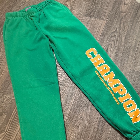 Edikted Green Joggers with Bold Logo - Picture 3 of 6